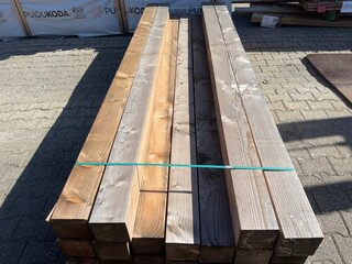 Ca. 18x Douglas Balken Geschaafd, 140x140mm, lengte 300cm